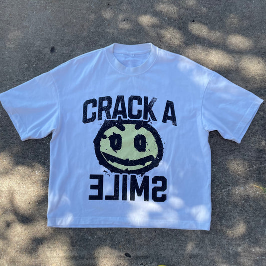 White "SMILE" Tee